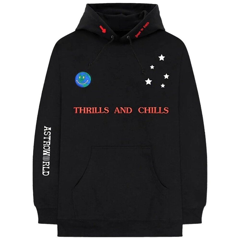 Travis Scott World Peace Black Pullover Hoodie - Size Large (L)